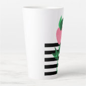 Erdbeere Pflanze Schwarze Streifen Milchtasse (Vorderseite)