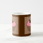 Erdbeere Pink Mattiert Cupcake Kaffeetasse (Mittel)