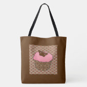 Erdbeere Pink Mattiert Cupcake Tasche (Rückseite)