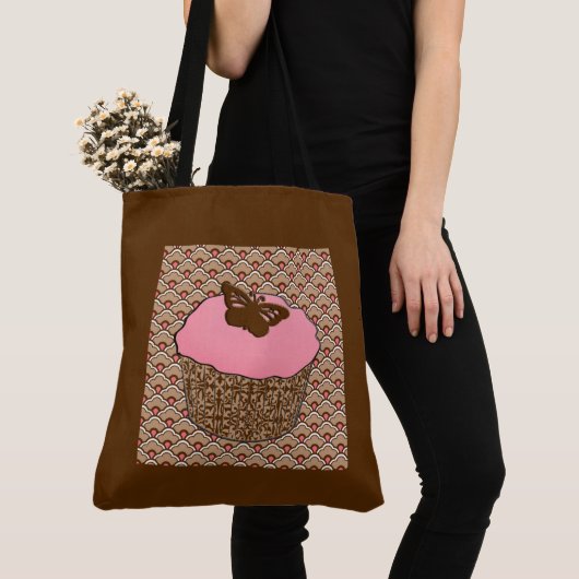 Erdbeere Pink Mattiert Cupcake Tasche (Von Nahem)