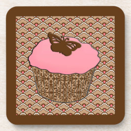 Erdbeere Pink Mattiert Cupcake Untersetzer
