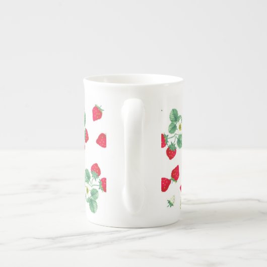 Erdbeere Porzellantasse (Rückseite)