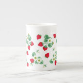 Erdbeere Porzellantasse (Vorderseite)