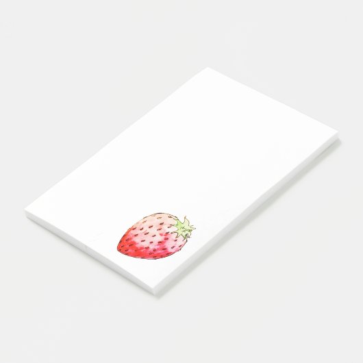 Erdbeere Post-it Klebezettel (angewinkelt)