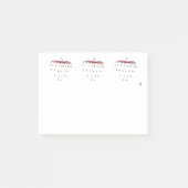 Erdbeere Post-it Klebezettel (Vorderseite)