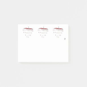 Erdbeere Post-it Klebezettel