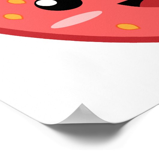 Erdbeere Poster (Ecke)