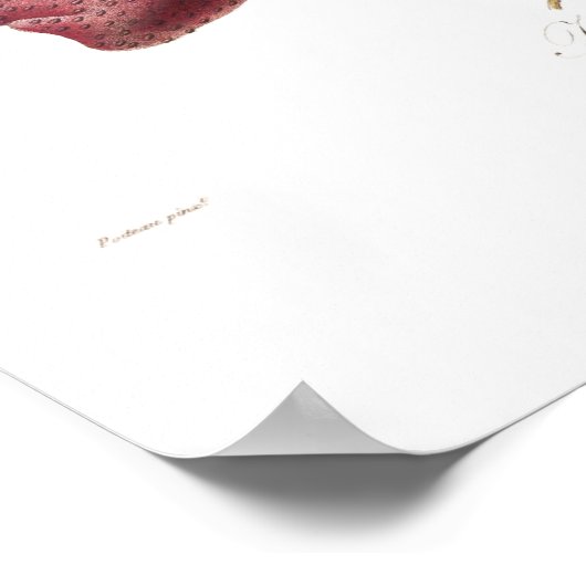 Erdbeere Poster (Ecke)