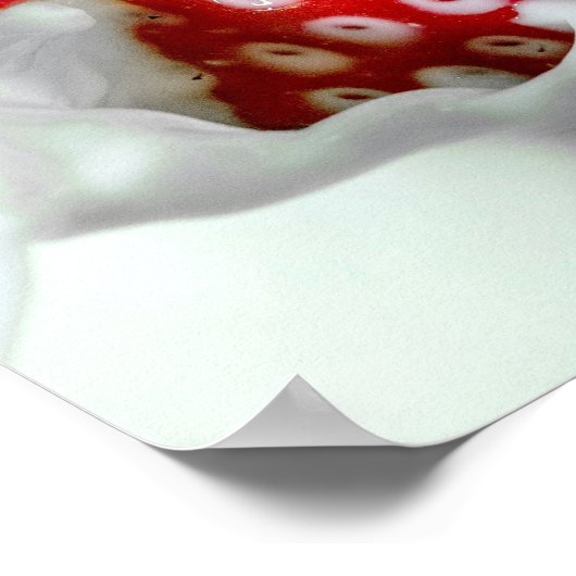 Erdbeere Poster (Ecke)