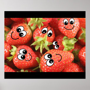 Erdbeere Poster