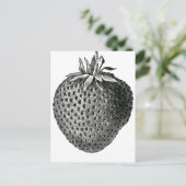 Erdbeere Postkarte (Stehend Vorderseite)