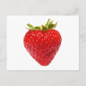 Erdbeere Postkarte (Vorderseite)