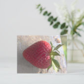 Erdbeere Postkarte (Stehend Vorderseite)