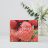 Erdbeere Postkarte (Stehend Vorderseite)
