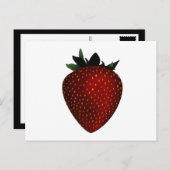 Erdbeere Postkarte (Vorne/Hinten)