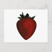 Erdbeere Postkarte (Vorderseite)