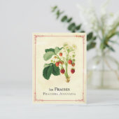 Erdbeere Postkarte (Stehend Vorderseite)