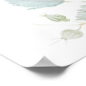 Erdbeere Reben Baby Dusche Begrüßungszeichen Poster (Ecke)