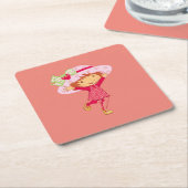 Erdbeere Rechteckiger Pappuntersetzer (angewinkelt)