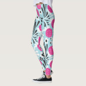 Erdbeere: Rosa Berry Nahtlos. Leggings (Links)