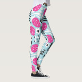 Erdbeere: Rosa Berry Nahtlos. Leggings (Rechts)