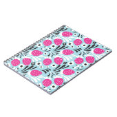 Erdbeere: Rosa Berry Nahtlos. Notizblock (Linke Seite)
