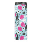 Erdbeere: Rosa Berry Nahtlos. Thermosbecher (Rückseite)