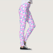 Erdbeere Rosa Blau Leggings (Rechts)