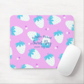 Erdbeere Rosa Blau Mousepad (Mit Mouse)