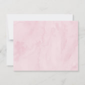 Erdbeere Rosa Blauer Geburtstag Dankeskarte (Rückseite)