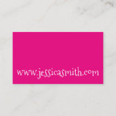 Erdbeere Rosa Eiscreme Kronenschott Dessert Visitenkarte (Rückseite)