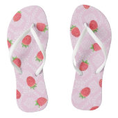 Erdbeere Rosa Flip Flops Badesandalen (Fußbett)