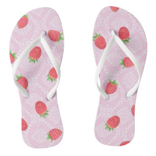 Erdbeere Rosa Flip Flops Badesandalen