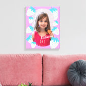 Erdbeere Rosa Foto Leinwanddruck (Insitu (Wohnzimmer))