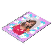 Erdbeere Rosa Foto Notizblock (Linke Seite)