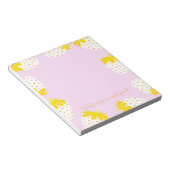 Erdbeere Rosa Gelb Notizblock (angewinkelt)