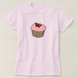 Erdbeere Rosa Glasur-Cupcake T-Shirt