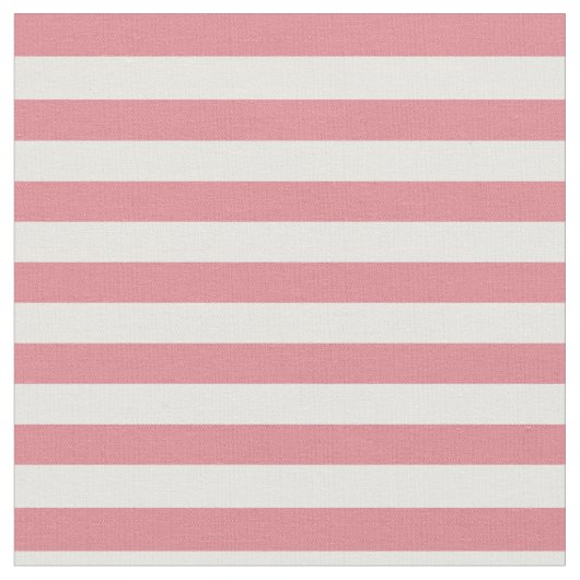 Erdbeere rosa u. Weiß Striped Stoff (Nahaufnahme)