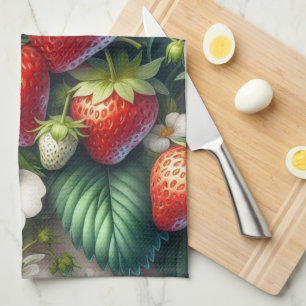 Erdbeere Rot Beere  Obst Küchentücher