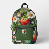 Erdbeere Rot Beeren Frucht Rucksack (Vorderseite)