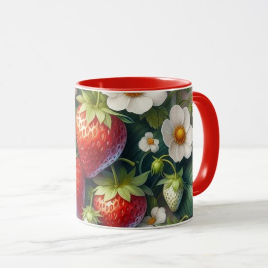 Erdbeere Rot Berry Combo Tasse (VorderseiteRechts)