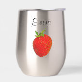 Erdbeere Rot Grüne Saftige 4Emma Wasserflasche (Links)