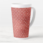 Erdbeere Rot Weiße Punkte Milchtasse (Rechte Ecke)