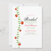 Erdbeere Rote Berries Brautparty Einladung (Vorderseite)