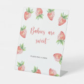 Erdbeere - Säuglinge sind süß Sockelschild (Vorderseite)