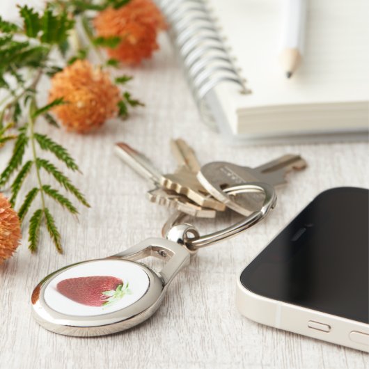 Erdbeere Schlüsselanhänger (Seite)