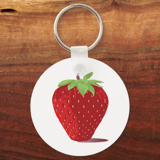 Erdbeere Schlüsselanhänger (Vorderseite)