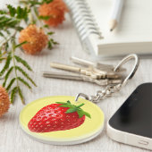 Erdbeere Schlüsselanhänger (Vorderseite rechts)