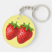 Erdbeere Schlüsselanhänger (Rückseite)