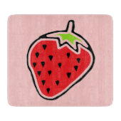 Erdbeere Schneidebrett (Vorderseite)